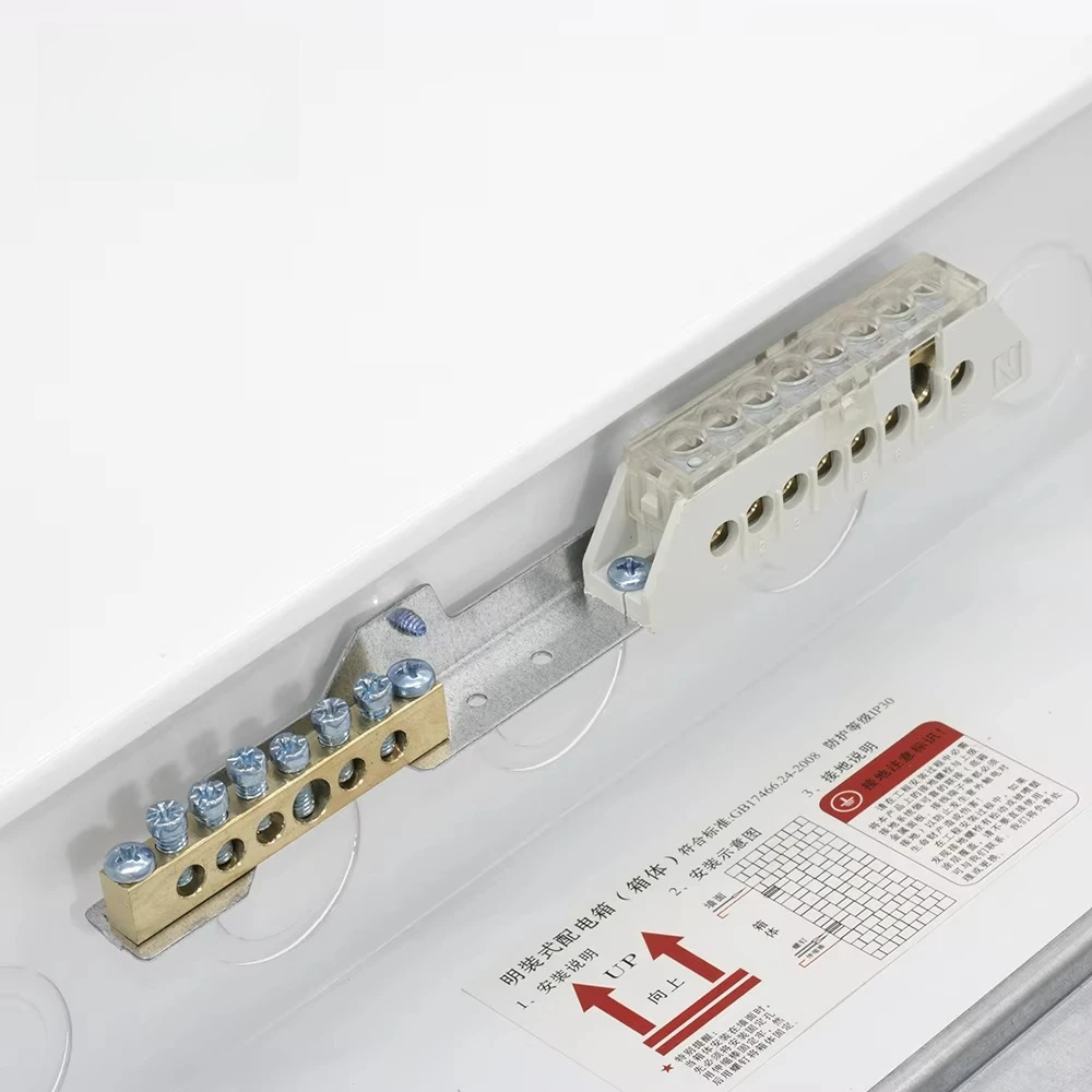 Kotak Distribusi Logam Tipe MCB 1-32 Jalur untuk Elektronik & Instrumen