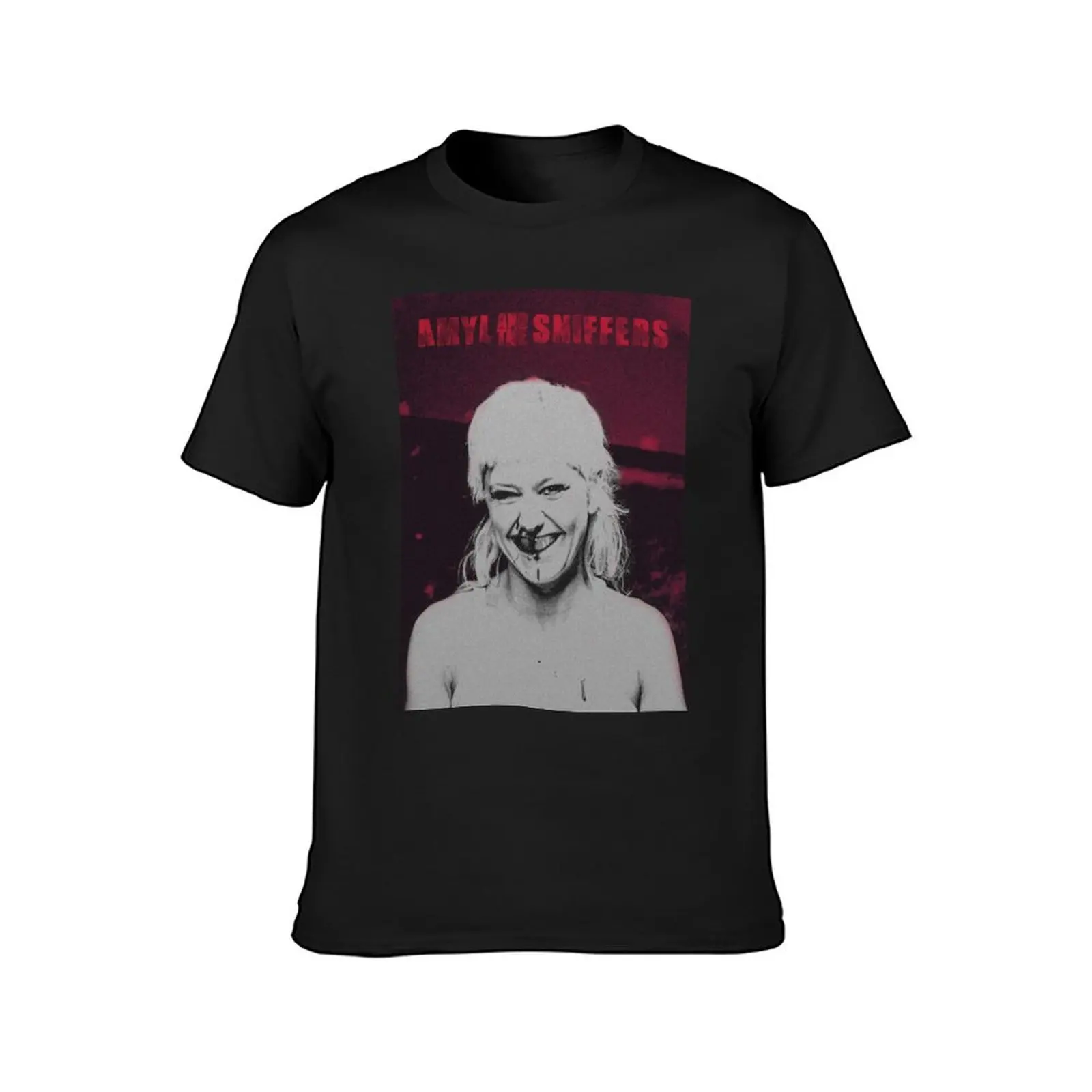 Amyl and The Sniffers Blood T-Shirt customs design your own summer top heavyweights T-shirts for men cotton