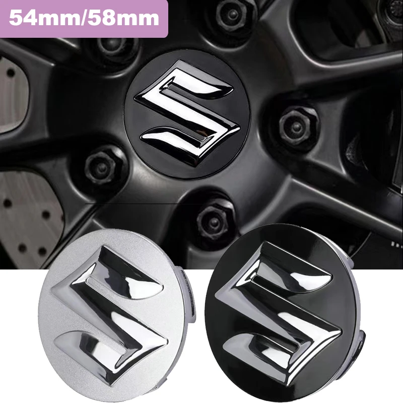 Accesorios para Auto, 4 Piezas, Tapas para Tapacubos con Logotipo de Suzuki para Swift, Jimny, Samurai, Alto, Baleno, SX4, Ertiga, Ignis