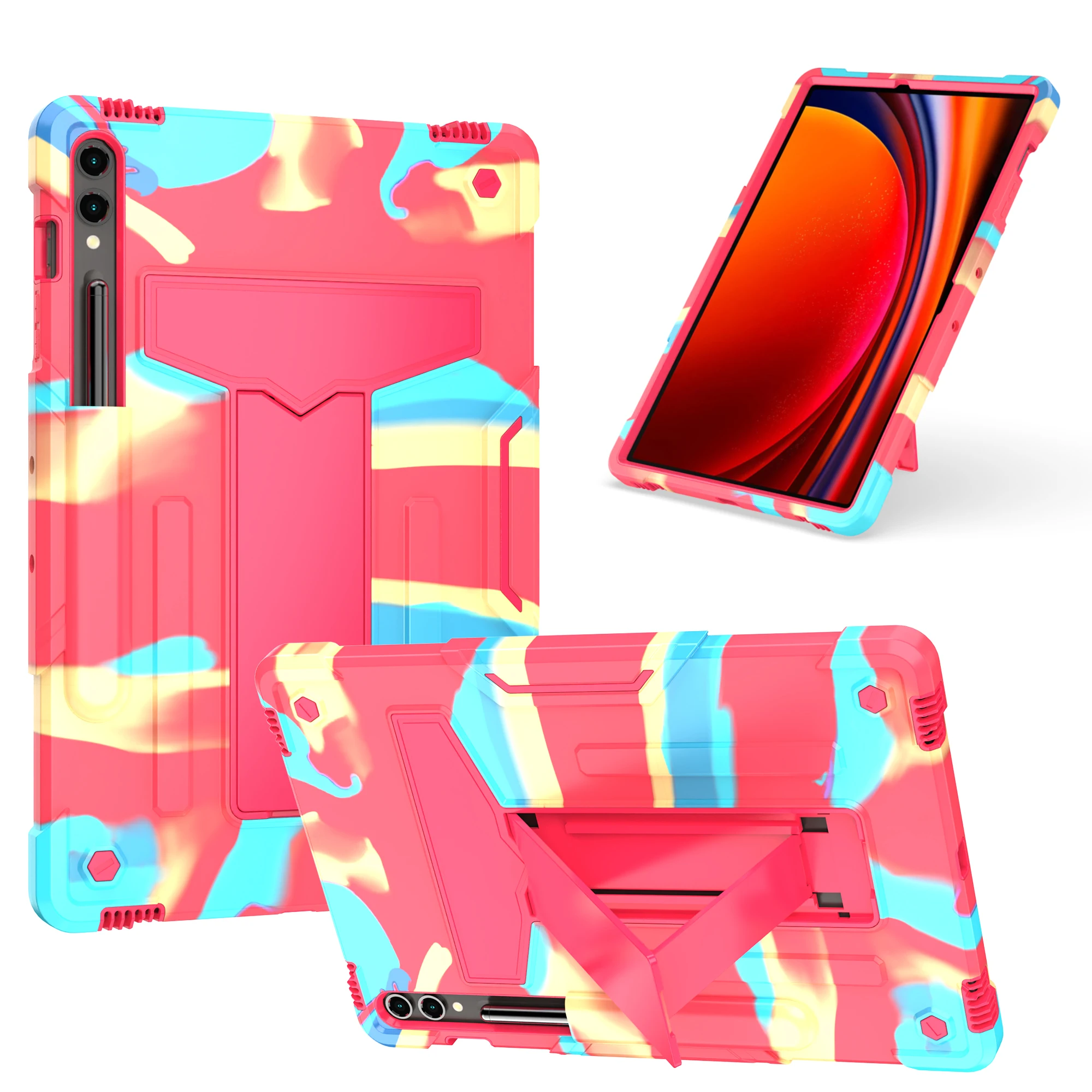 Tablet Case for Samsung Galaxy Tab A9 Plus 11 inch  Multicolor Supportable  Cover of SM-X210 SM-X216B SM-X218U