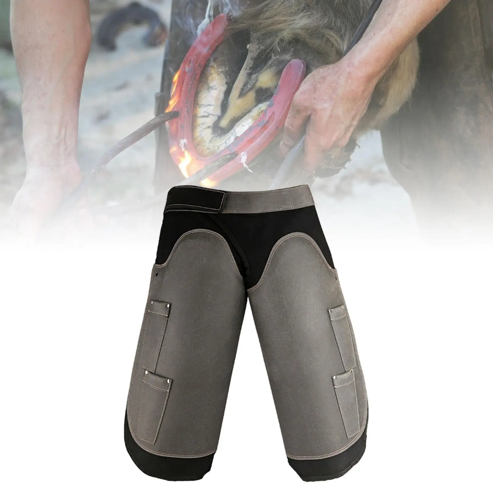 

Farrier Apron Side Tool Pockets Hoof Trimming Ample Storage Workwear Support Professional Farrier Chaps Horse Farrier Equipment