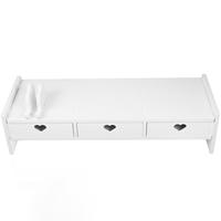 Cute Monitor Keyboard Storage Rack Drawer for Monitor Rising Rack Laptop Computer Desk ganizer Adjustable Height St