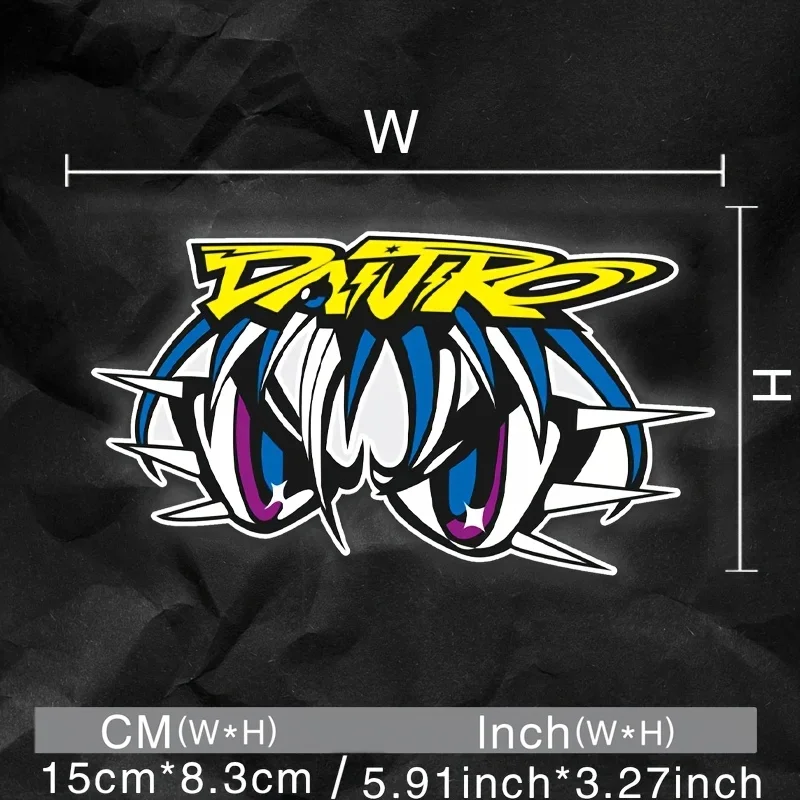 

1 шт., уличная художественная наклейка с динозавром, прочная виниловая наклейка для автомобиля, ноутбука, уличного стиля, тематическая художественная наклейка