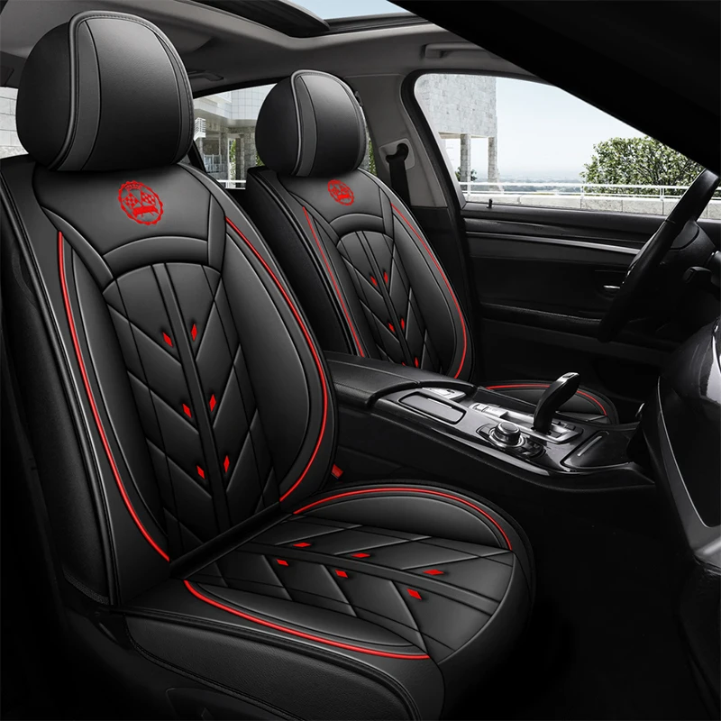 Five-Piece Car Seat Cover Set, universal Fit for Most SUVs and Sedans. Durable, Breathable, and Easy to Clean.