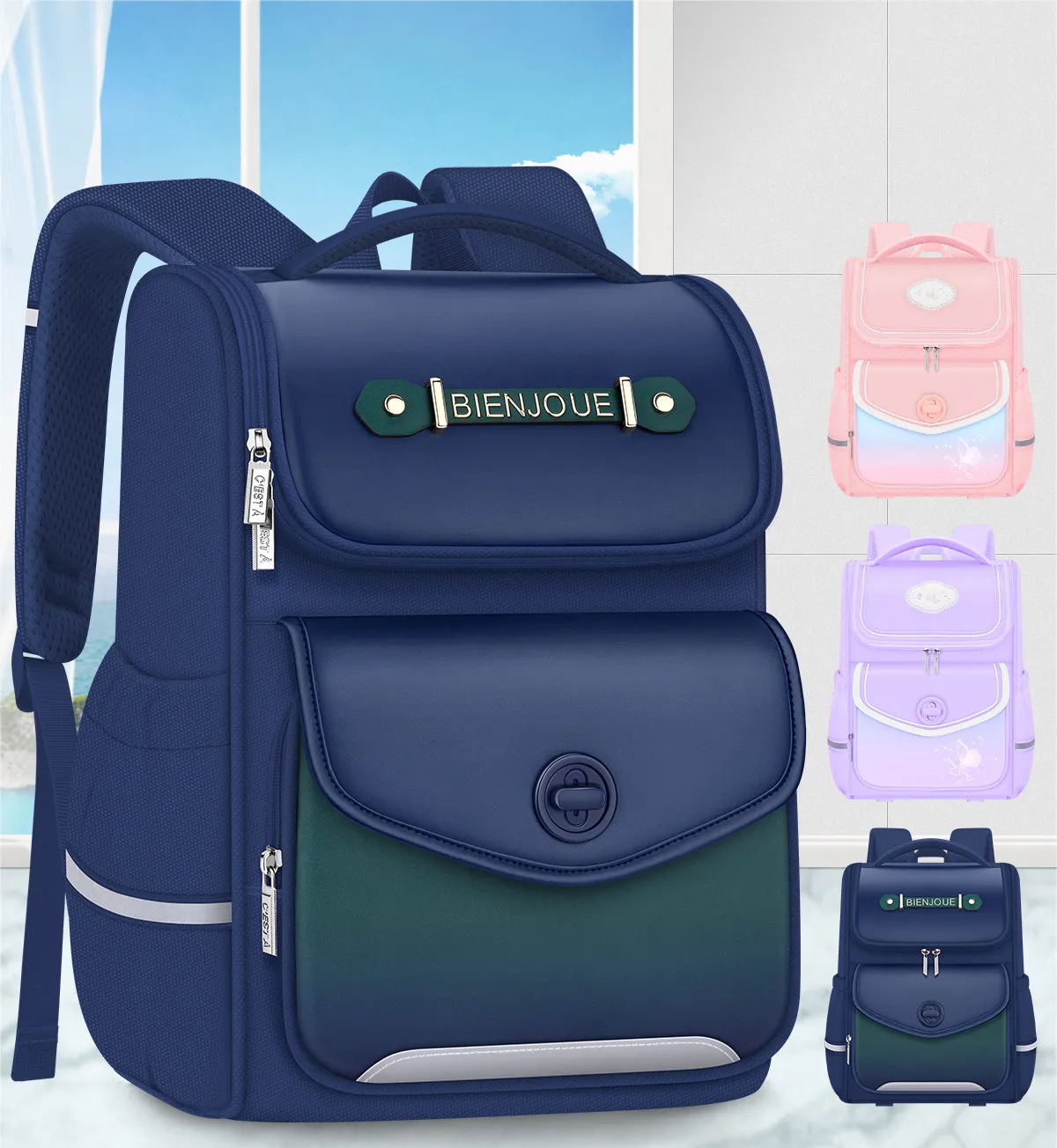 2027 New Fashion School Bags Boys Girls Brand Children Backpack Primary Student Book Bag Wholesale Large Capacity Kids Schoolbag
