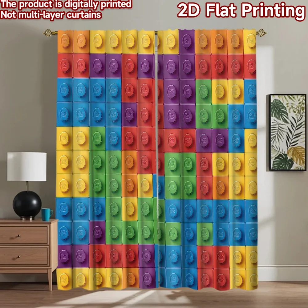 

1pc 2D flat Photography Backdrop Background cloth Colorful Block Mosaic 100% Polyester Festive Holiday for Holiday home decor