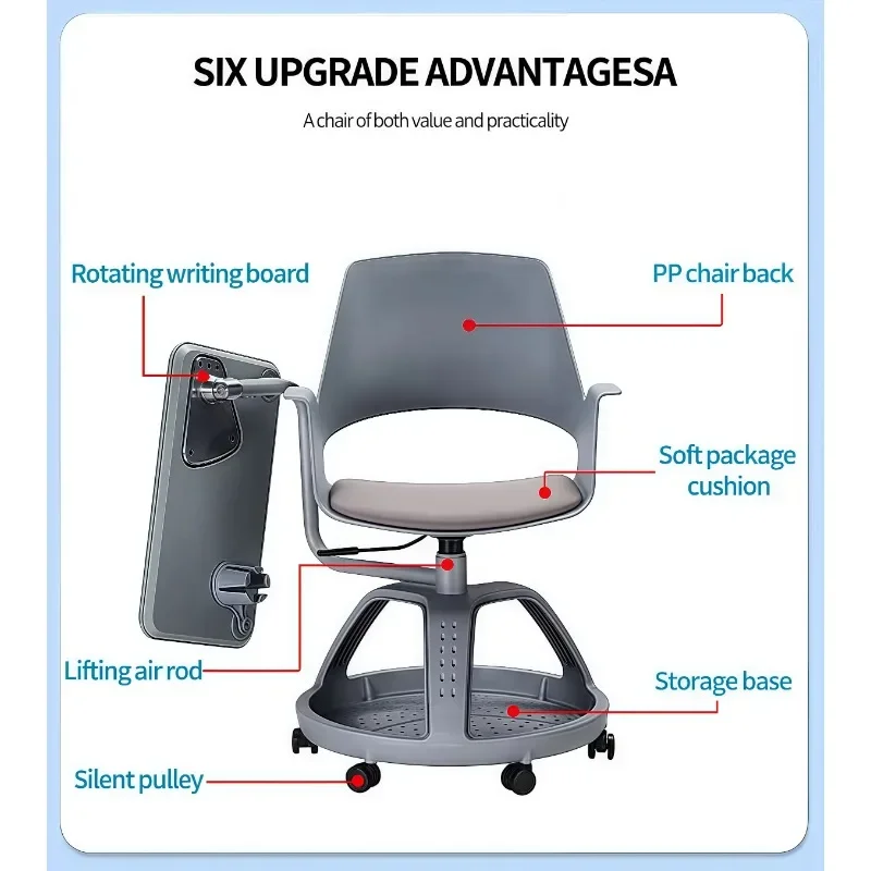 

Desk Chair Portable Conference Removable Meeting Room Chair Reception Desks Dining Chairs Sillas Para Evento Indoor Furniture