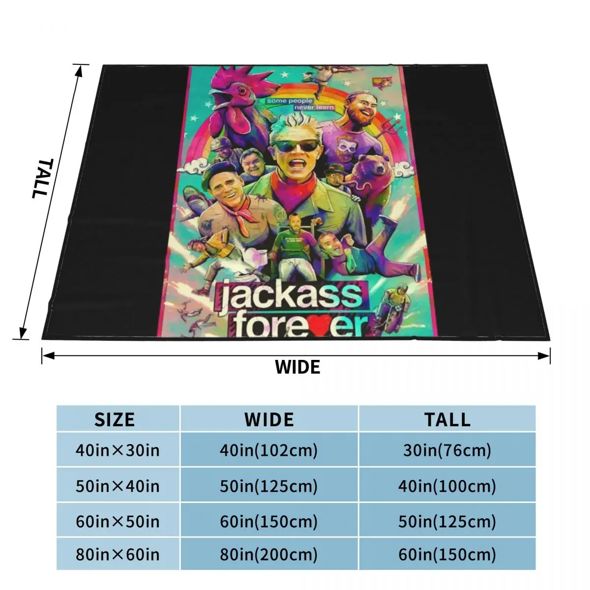 Lover Gift The Movie Jackass Stunts Video Gamer Throw Blanket for sofa For Sofa Thin Blankets