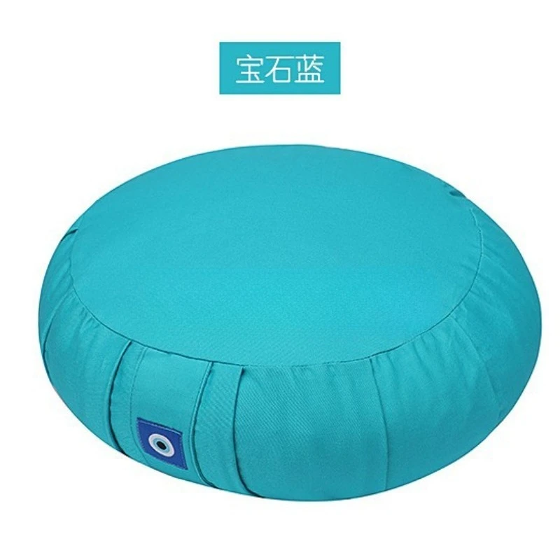 Pumpkin‑Shape All‑Cotton Buckwheat‑Hull Breathable Meditation Cushion for Yoga Meditation Sofa Rest Cross‑Legged Sitting