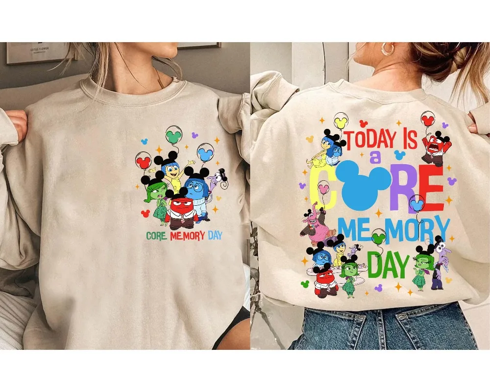 Disney en Pixar's Inside Out Today Is A Core Memory Day Shirt Inside Out Emotion Shirt Disneyland Family Trip Shirt