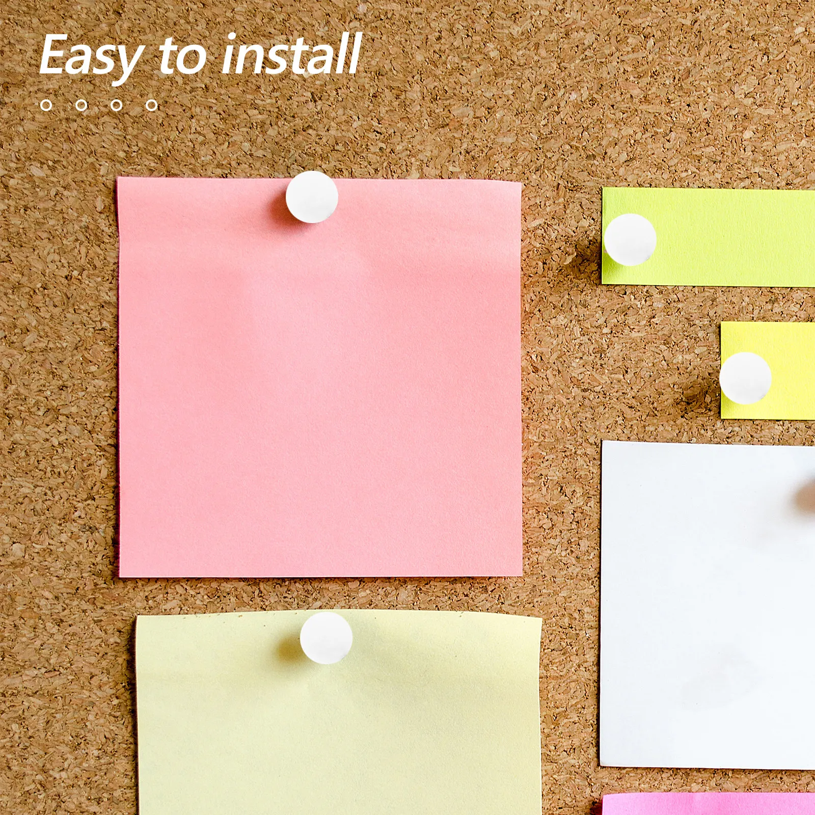 

500 шт. кнопок-гвоздиков с круглой головкой для досок объявлений, пробковых досок, офисных нужд, рукоделия, шитья и организации проектов