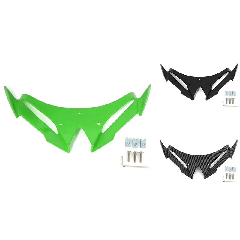 Motorcycle Front Fender Decoration Nose Beak For KAWASAKI NINJA500 NINJA 500 2024-2025 Downforce Air Deflector