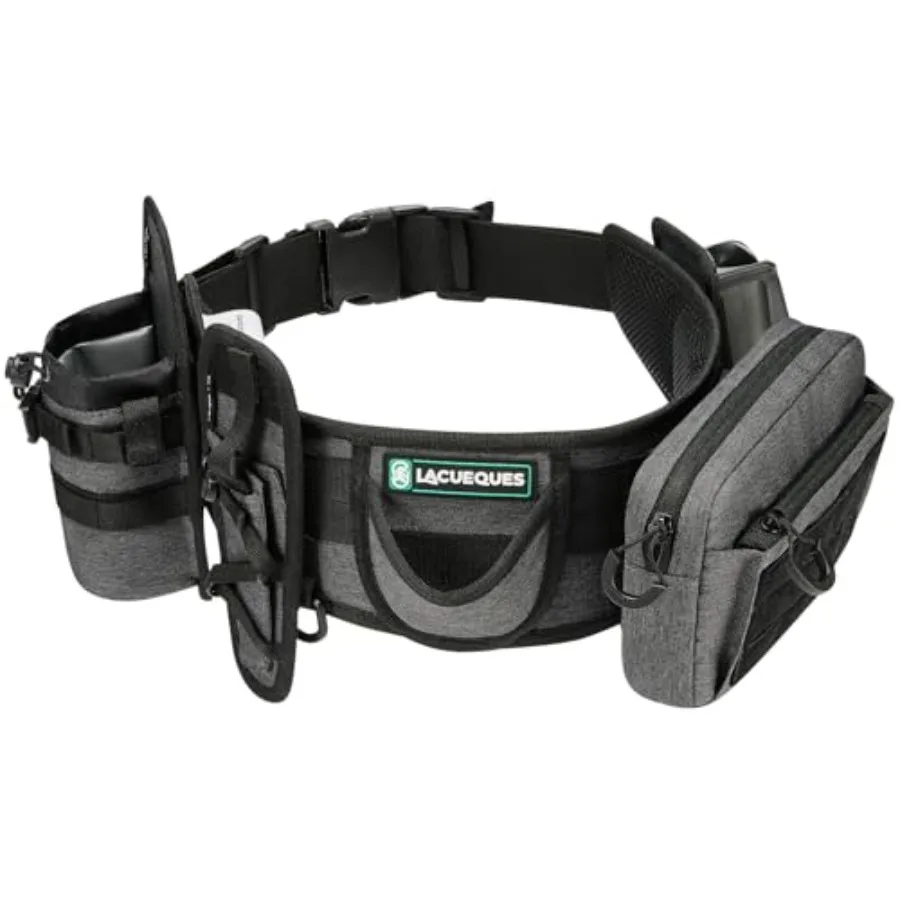 

Modular Wading Belt with Rod Holder and Lumbar Support - Hands-Free Fishing Tool Belt for Fly and Surf Fishing Fits Waists 32"