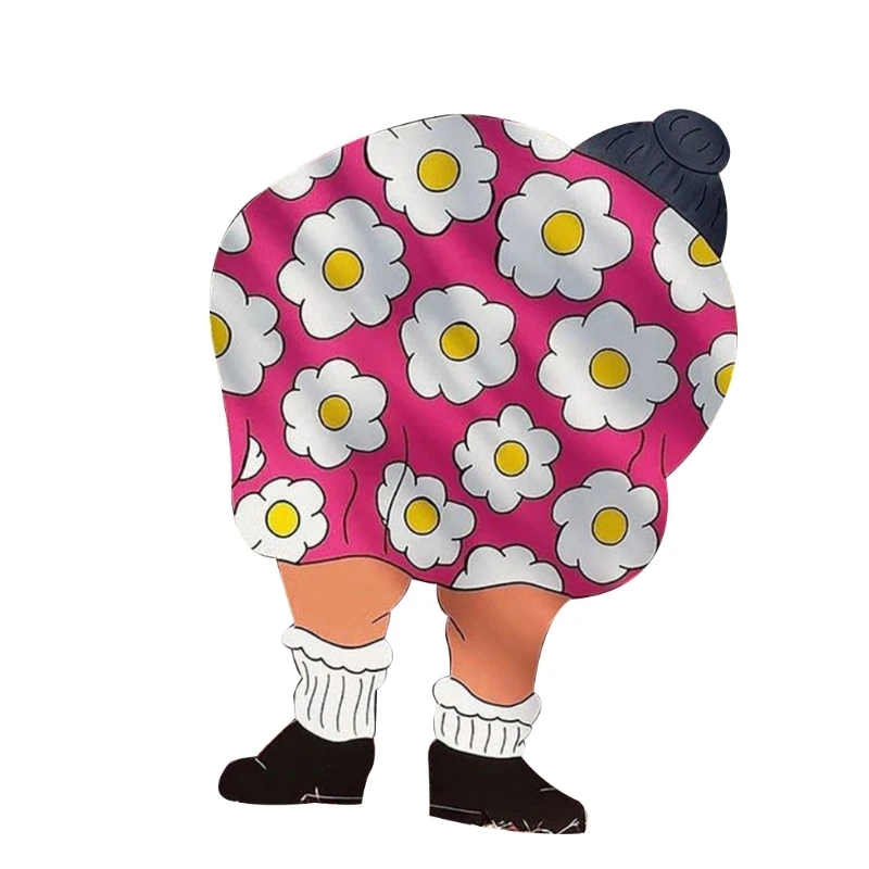  Garden Ornament Spring Summer Lawn Old Lady Decoration Backyard Weatherproof Yard Garden Standing Crafts