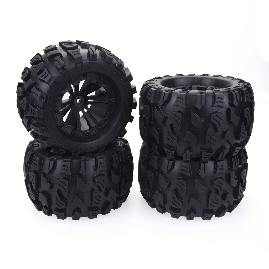 

4PCS/Set Wheel Rim And Rubber Tires Traxxas Slash VKAR For 1:10 Monster Bigfoot Truck