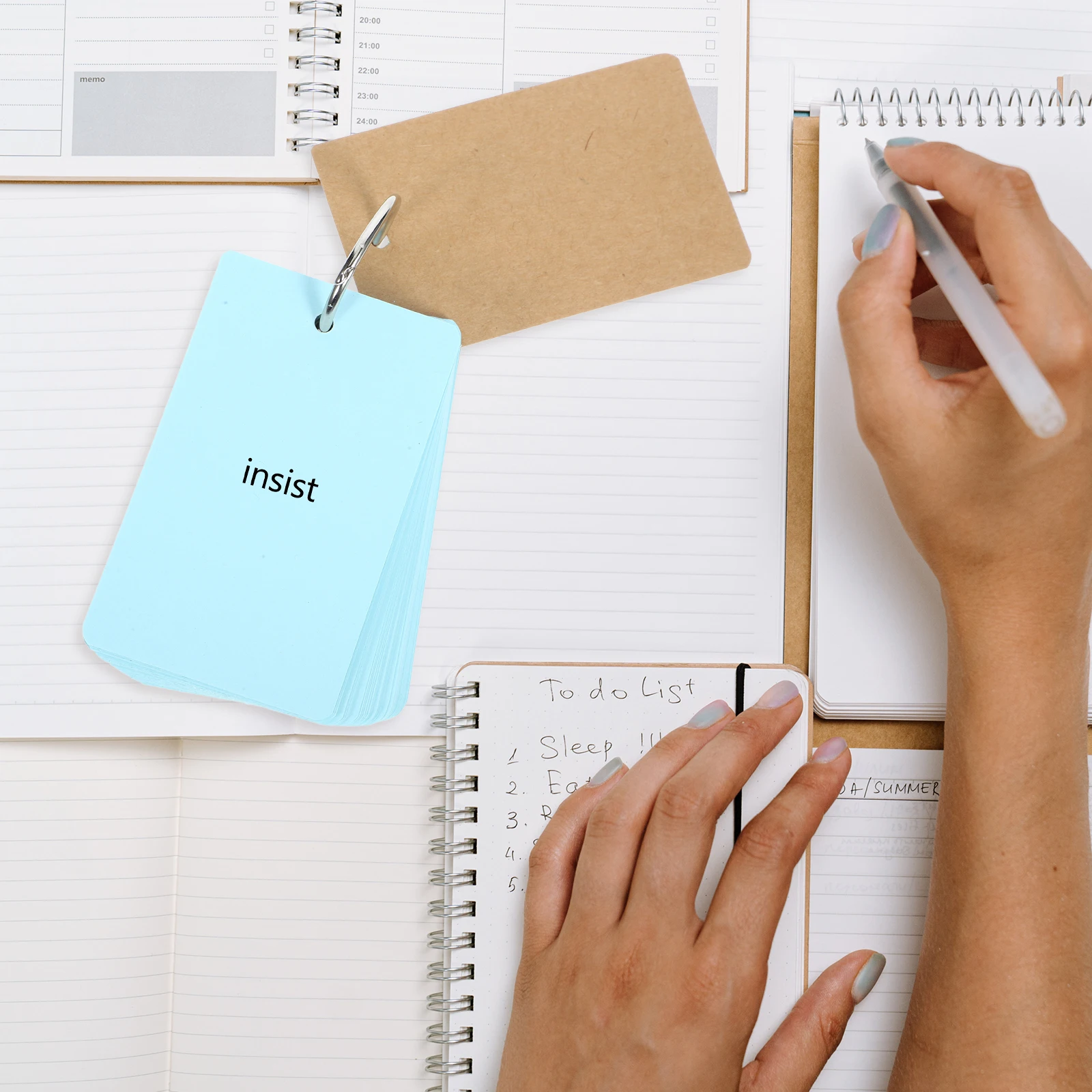 

1Set Blank Memo Cards DIY Note Cards Studying Flashcards Crafting Projects Smooth Writing Paper Bulk Blank Memo Card