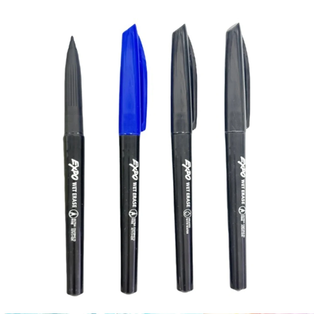 12pcs Sharpie Erasable Marker EXPO16001 Water-based Film Marker PCB Special Pen Water-soluble Office Stationery