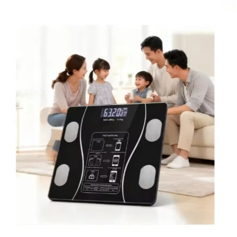 Simple household electronic scale, human body scale, precise weighing, intelligent charging model electronic body weight scale