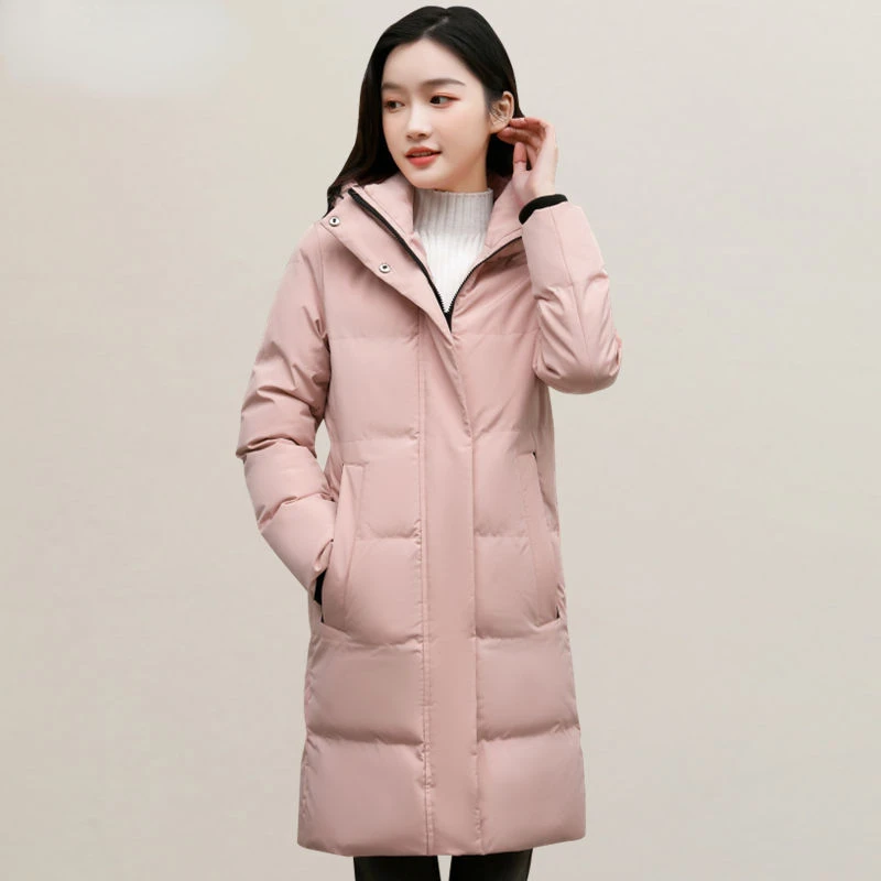 2023 New Women Down Cotton Coat Winter Jacket Female Mid Length Version Parkas Warm Thick Fashion Outwear Fashion Overcoat