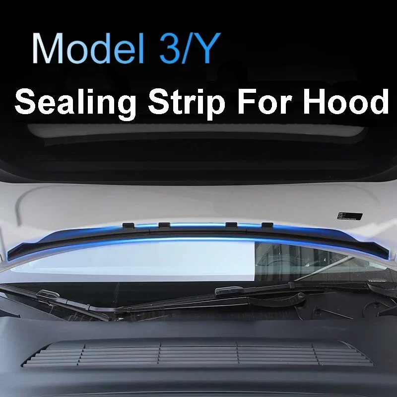 Waterproof Strip for Tesla Model 3 Y Weatherstrip Front Trunk Hood Chassis Air Inlet Protective Cover Seal Strips Accesories