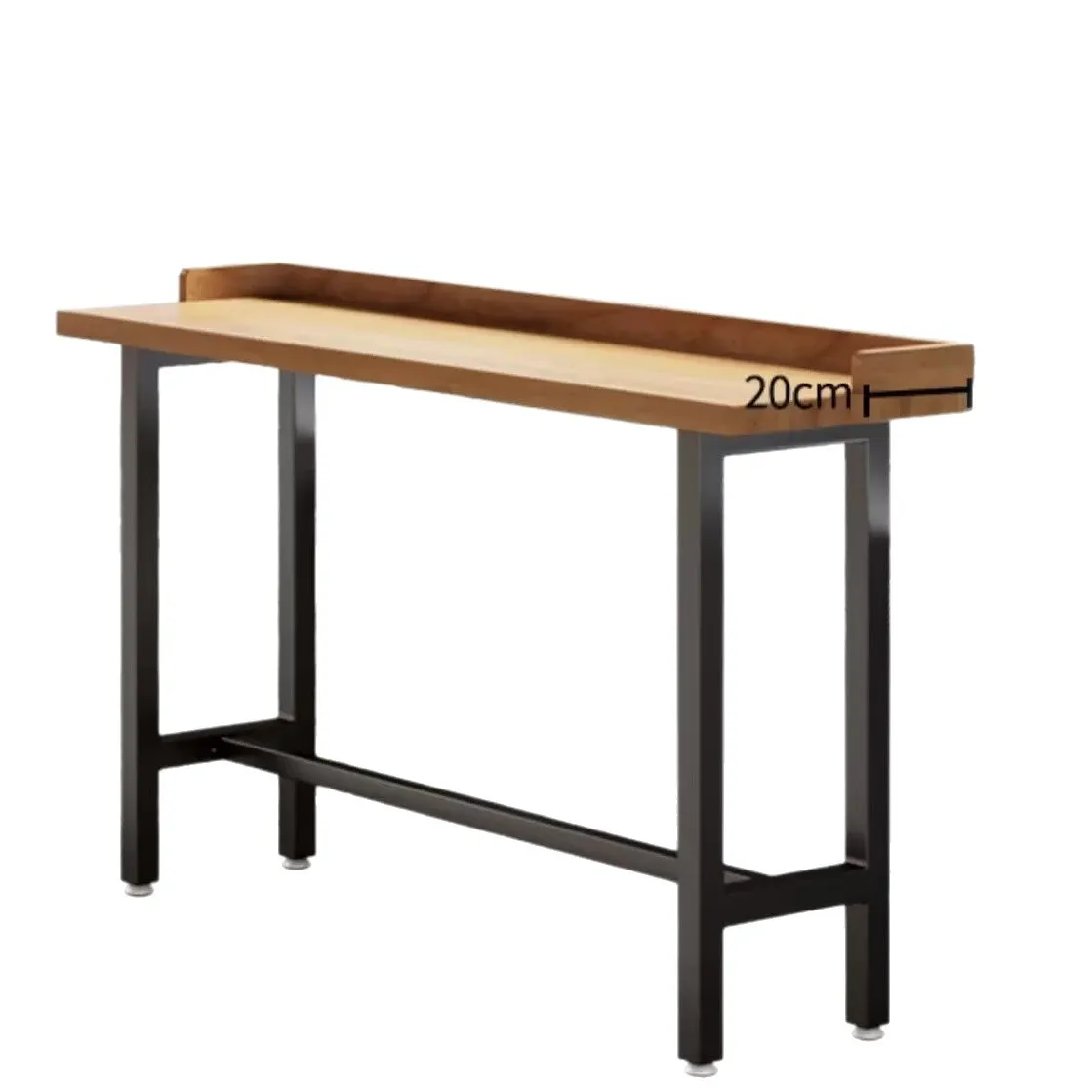 Modern tube about commercial wall long  rectangular high  milk tea shop bar table and chair group