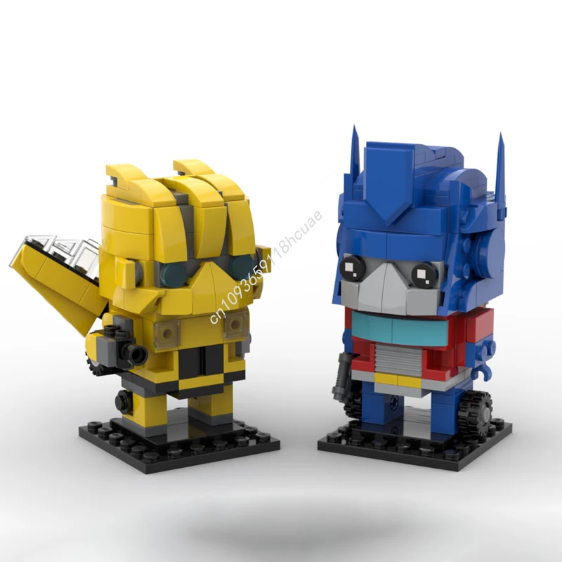 

290pcs MOC Transforming Robot Set 1 Optimuser Prime +Bumblebeess Brickheadz Building Blocks Christmas Gift Family Interactive