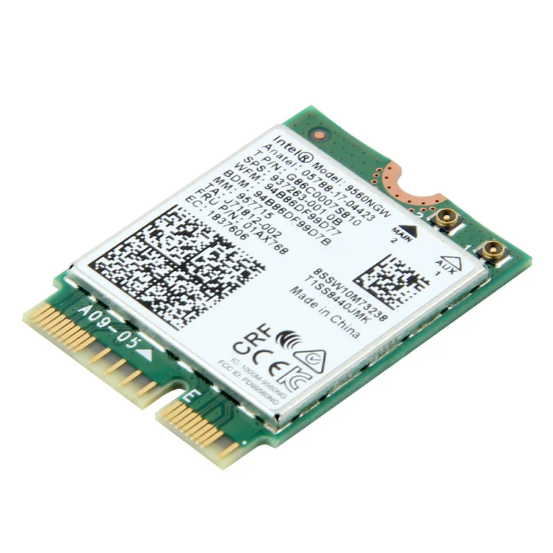 Intel 9560NGW 5G WiFi Card Dual Band 802.11ac M.2 Cnvi Wi-Fi Bluletooth Adapter for Computer