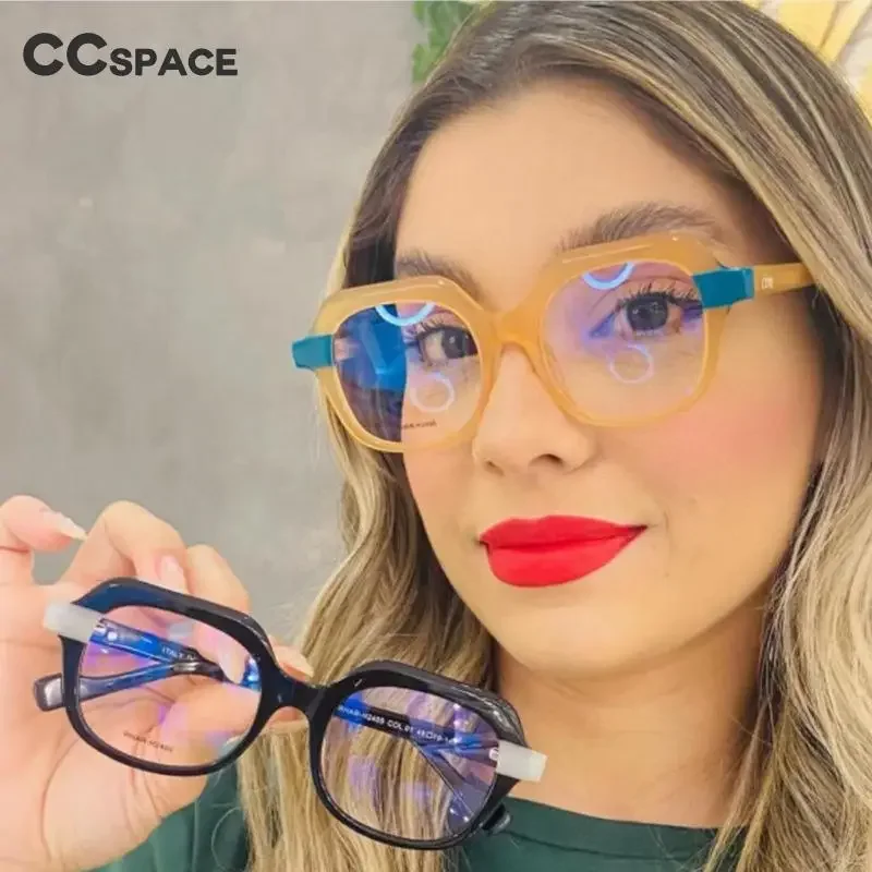 56425 Fashion Anti Blue Light Blocking Women Cat Eye Glasses Frame Luxury Designer Retro Eyeglasses for Ladies Optical