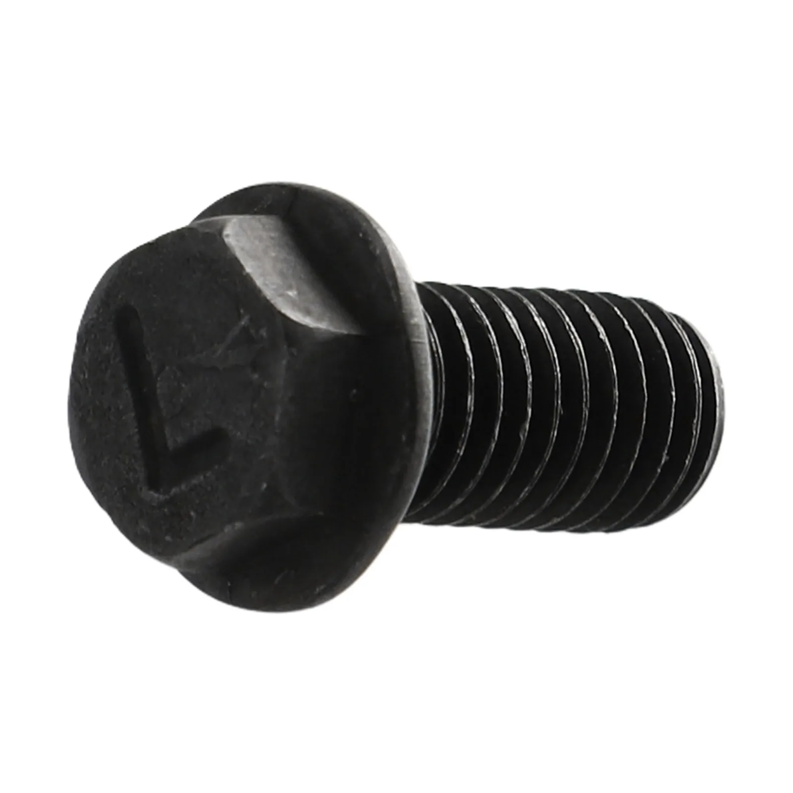 5pcs Saw Blade Screw M8 X 18mm Left Hand Thread Hex Flange For Cutting Machine Carbon Steel M8X18mm High Strength And Hardness