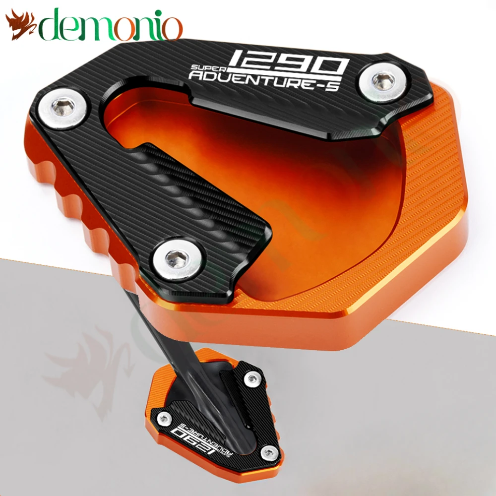 Motorcycle For KTM 1290 SUPER ADVENTURE S 1290 SAS 2021 2022 Foot Support Plate Side Stand Extension Pad Kickstand Plate