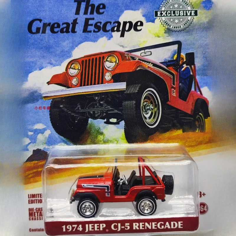 

Зеленый свет 1:64 1974, Renegade - The Great Escape Jeep, коллекция игрушек, маленькие подарки, модель, настенный кулон