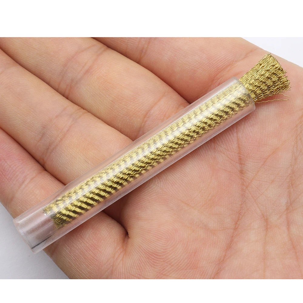 1 szt. Szczotki Cooper Bits, tarcze polerskie z drutu miedzianego, szczotki do usuwania rdzy, narzędzie do manicure do paznokci, czyszczenie bezwonne