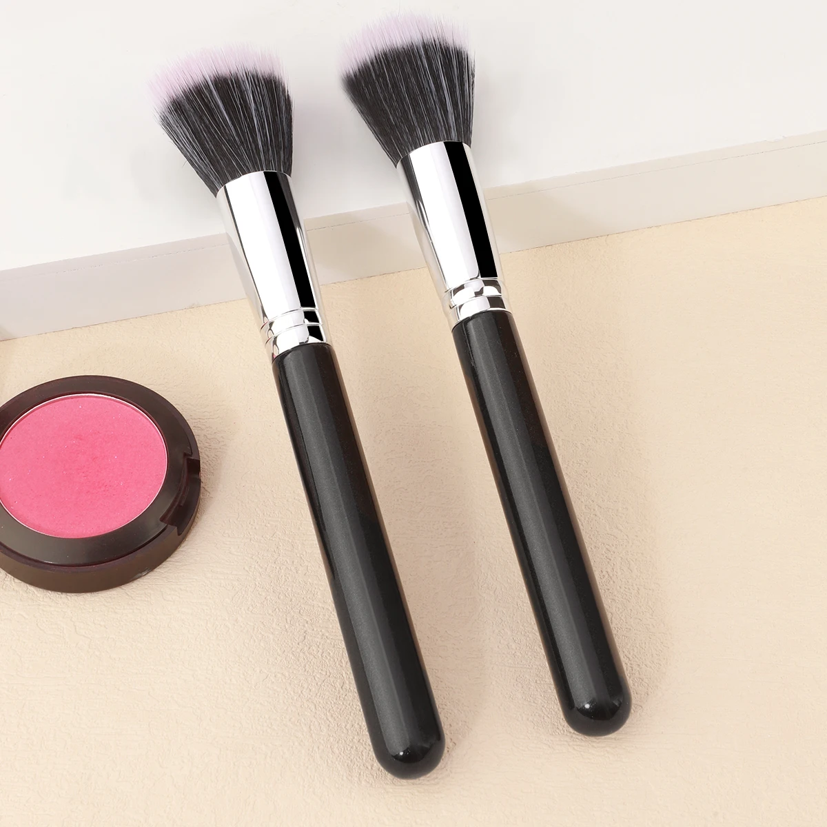 1 piece Precision Powder Makeup Brushes Black Setting Make up Brush Blush Flat head Face cosmetic tools soft