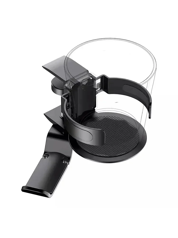 

Headset aluminum alloy headphone holder holder for non-perforated headset water cup 2-in-1 wall-mounted storage rack