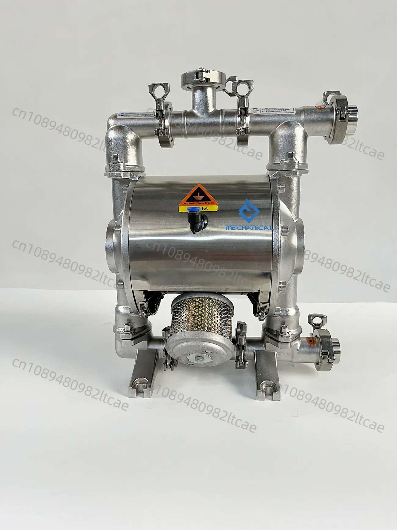

Food Grade Stainless Steel 304 316l Pneumatic Air Diaphragm Pump Sanitary Liquid Transfer Pump for Paste