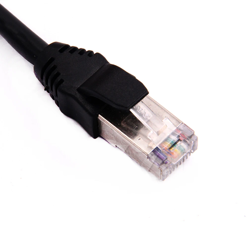 패널 장착 이더넷 LAN 네트워크용 나사가 있는 30CM RJ45 케이블 남성-여성