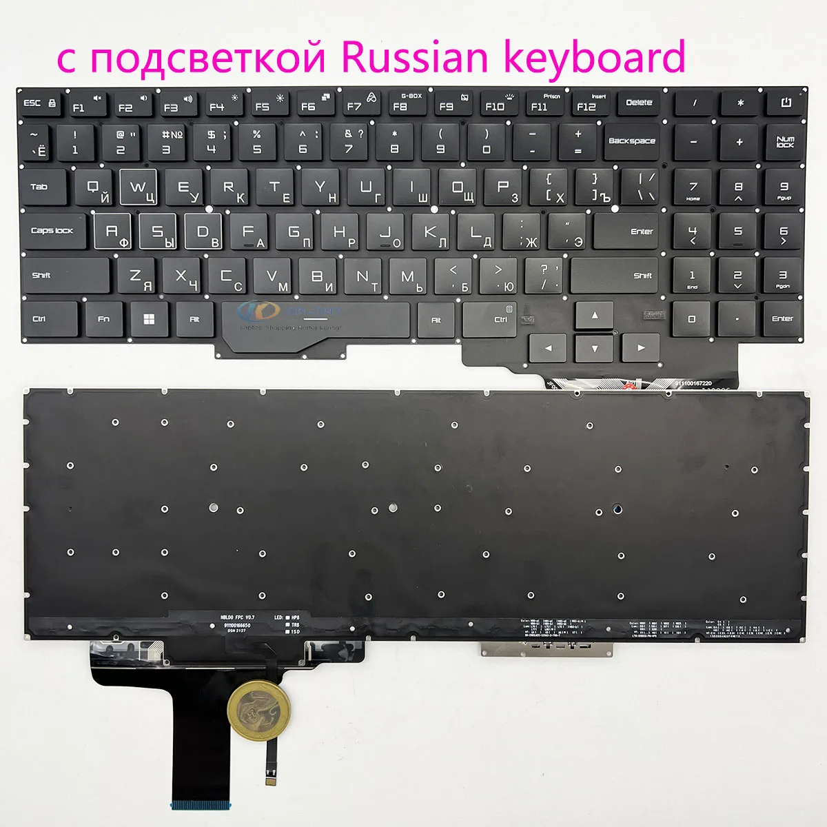 

Клавиатура для Xiaomi RedmiG 2021 2020 XMG2003-AJ/AB/Al RMG2104 RMG2102 RMG2103 с русской раскладкой с подсветкой