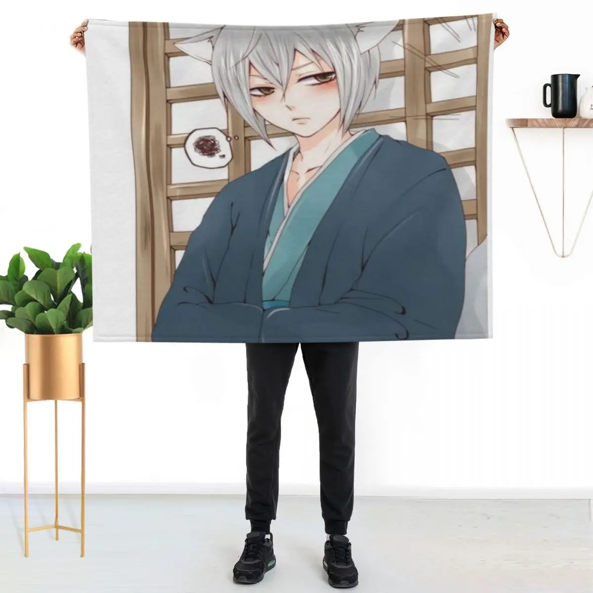 Tomoe of Kamisama Throw Blanket couch cozy soft plush fuzzy picnic outdoor blanket
