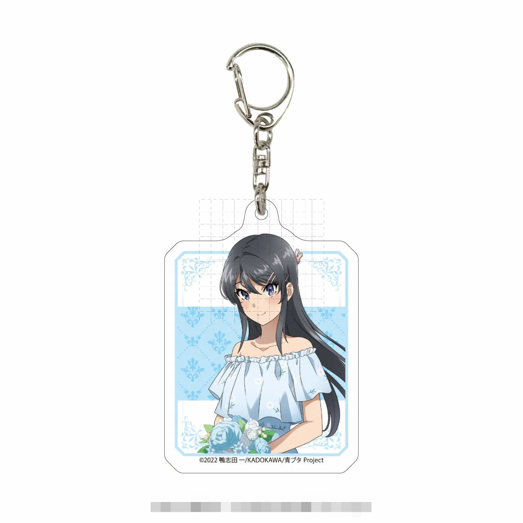 Game Sakurajima Mai Azusagawa Kaede Keychain Doll Anime Acrylic Keyring Pendant for Gift