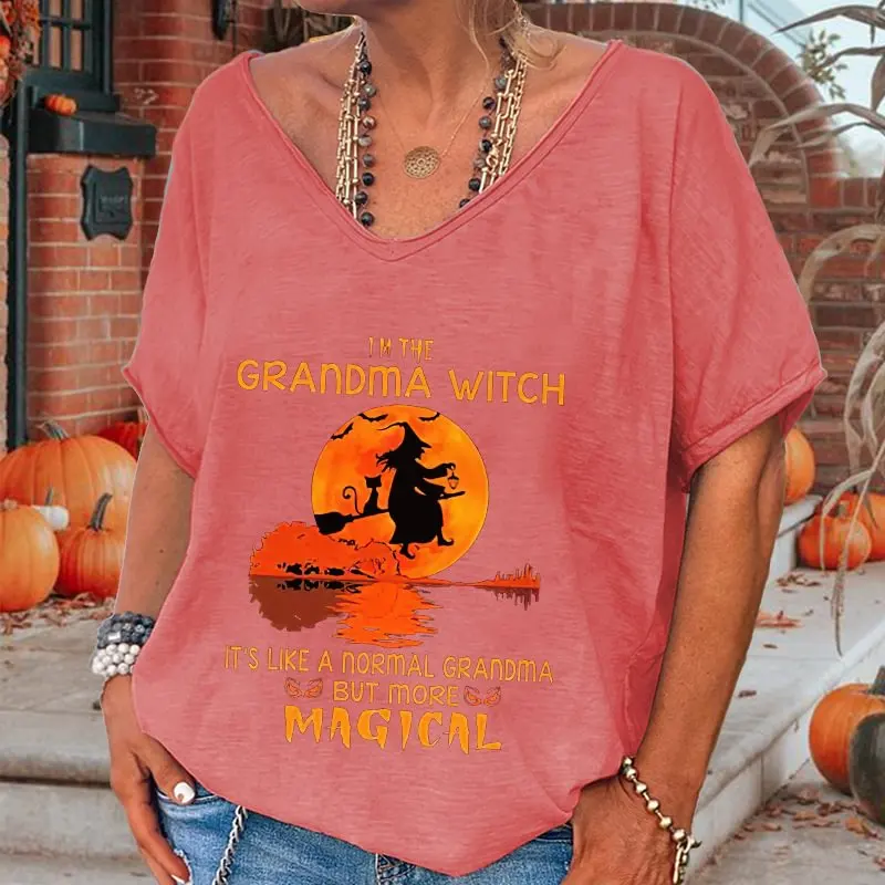 I'm The Grandma Witch Printed T-shirt