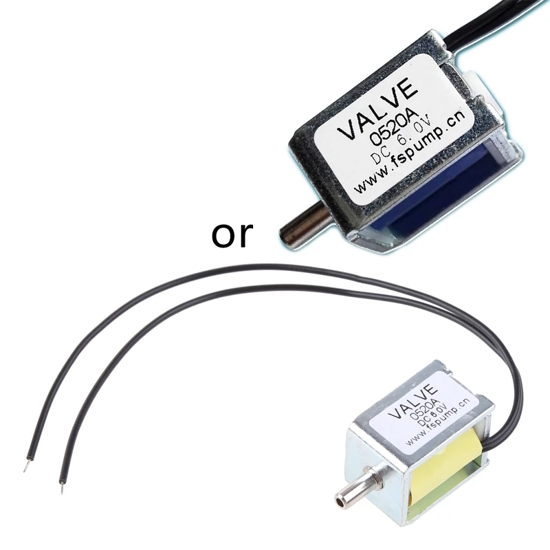 

Миниатюрный соленоид для клапана, нормально открытый для постоянного тока 6 В/12 В, соленоид выхлопного воздуха для клапана, и