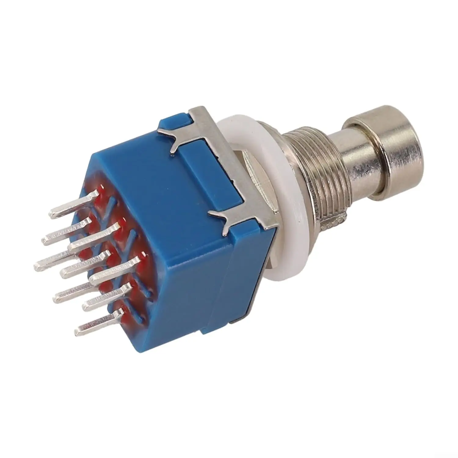 DAIERBUMP 6 uds interruptor de Pedal de efecto de guitarra 3PDT interruptor de pie botón PCB enganche ON-ON 9 pines True Bypass