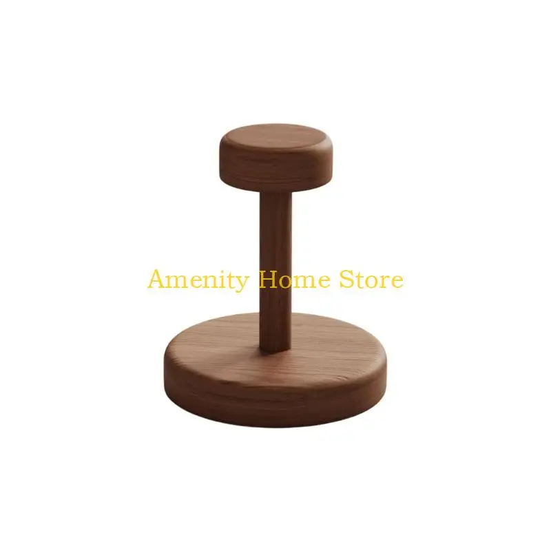 F26C Ready-to-Use Paper Cup Holder Organizers, Solid Wood Countertop Storage Stand for Organized Access in Homes Refreshment