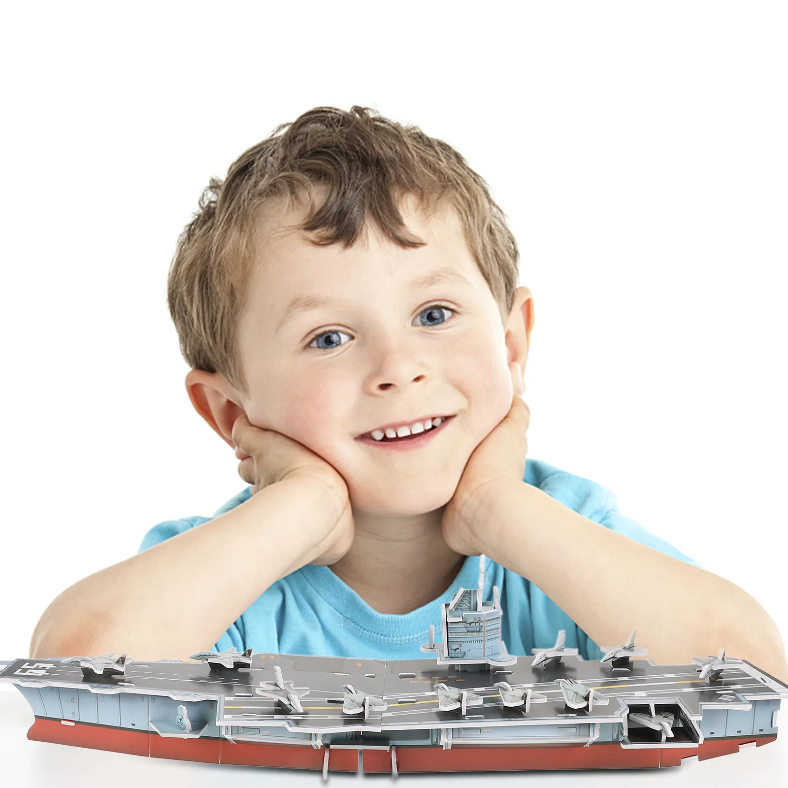 

3D-пазл «Авианосец»: Сборная модель из бумаги, развивающая головоломка для всей семьи (детей и взрослых)