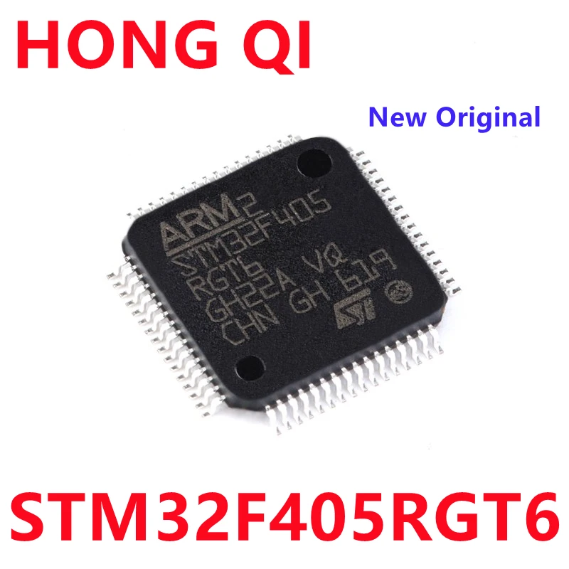 5PCS New Original STM32F405RGT6 LQFP-64 ARM Cortex-M4 32-bit Microcontroller MCU Drone Flight Control Chip