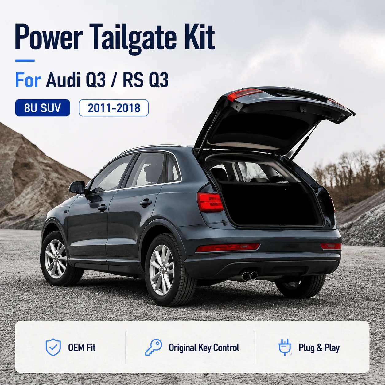 For Audi Q3 RS Q3 8U SUV 2011-2018 Car Automatic Lifting kit Opening Trunk Intelligent Electric Lift Tailgate