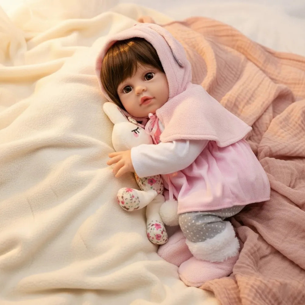 

Cloveray 20-дюймовая классическая виниловая реалистичная кукла реборн всего тела, супер милая виниловая кукла, высокое качество, художественный подарок ручной работы для ребенка