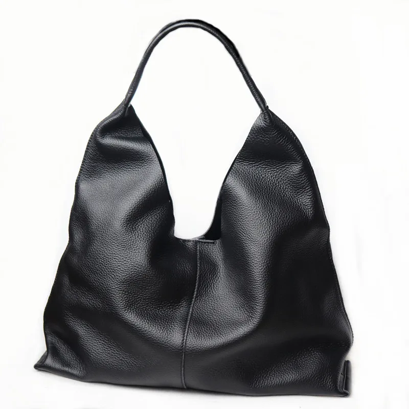 Tote Bag For Women Large Shoulder Bag With Liner Pocket Soft Genuine Leather Slouchy Style Daily Casual Hobo Purses and Handbag