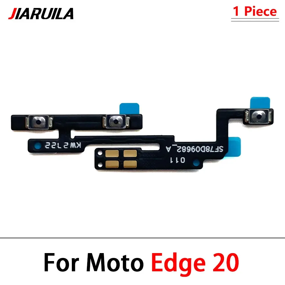 20Pcs，Power Volume Flex For Moto Edge 20 Lite Pro Edge 30 Fusion Neo Ultra Edge 40 Plus Power On Off Volume Side Button Key Flex