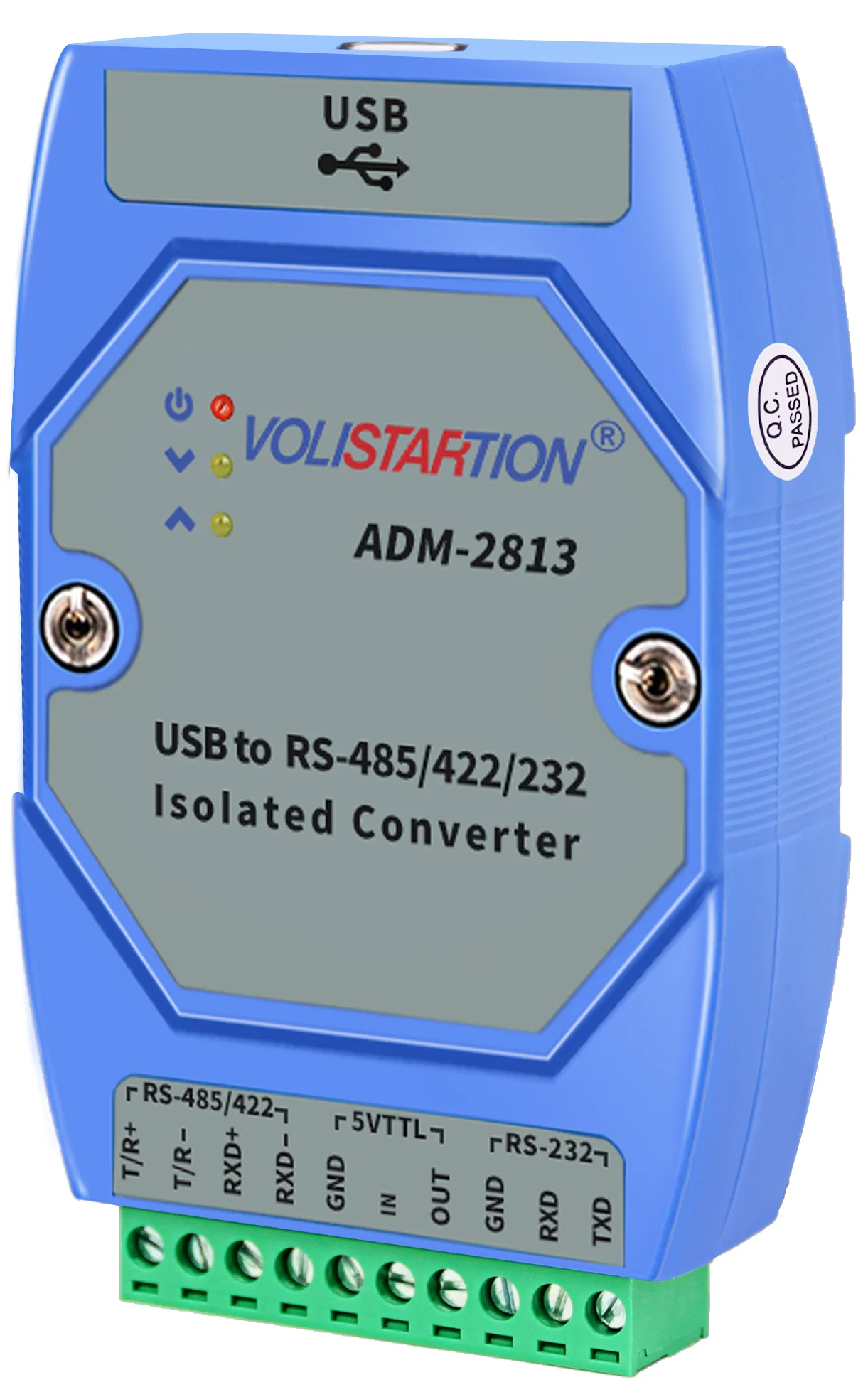 Trilho fotoelétrico do isolamento, ADM-2813, categoria industrial, USB a RS485, RS422, 232, TTL, USB a 485232